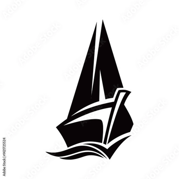 Fototapeta sailboat logo