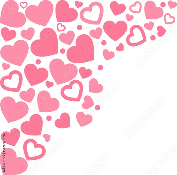 Fototapeta Love Pattern Corner