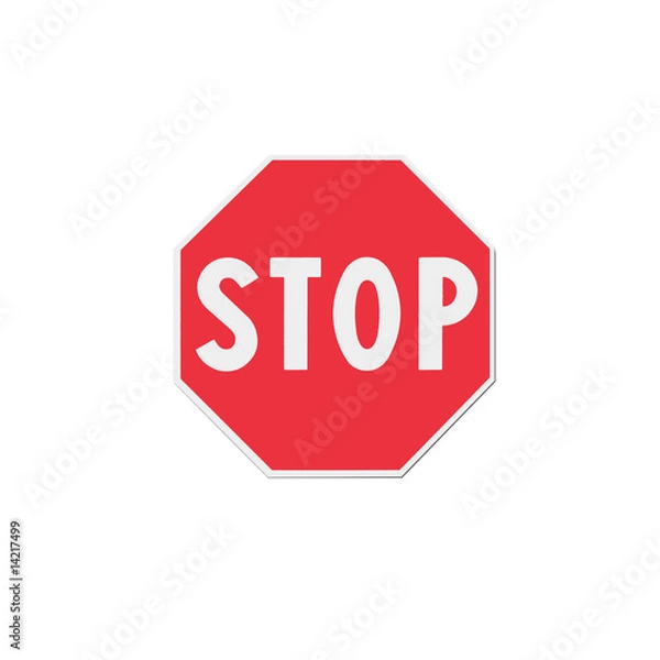 Fototapeta panneau de stop