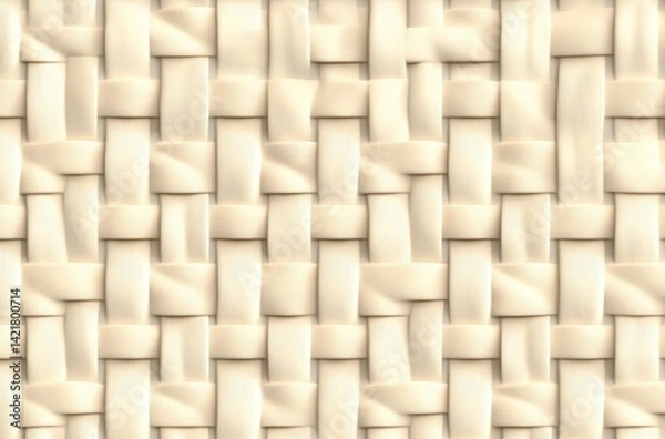 Fototapeta Minimal geometric pattern tiles on a clean canvas
