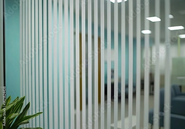 Obraz Office interior with blinds