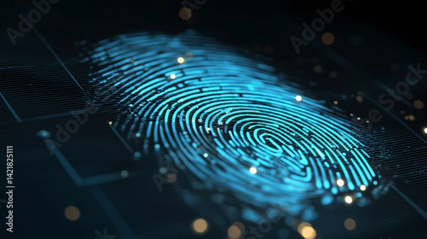 Fototapeta Cybersecurity threats and regulations affecting digital identity protection global infographic virtual environment overview