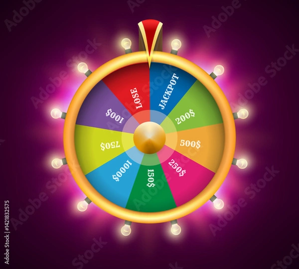 Obraz Colorful fortune wheel