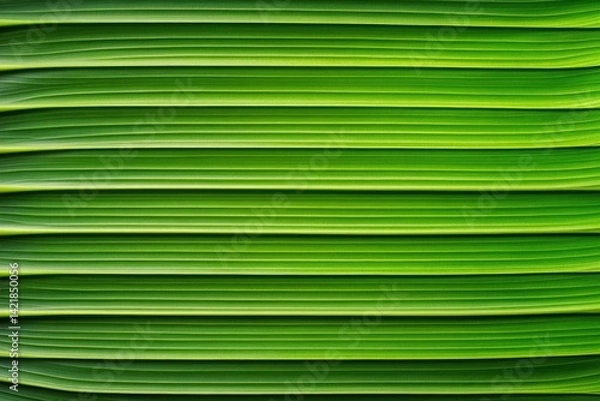 Obraz Close-up of vibrant green leaf veins