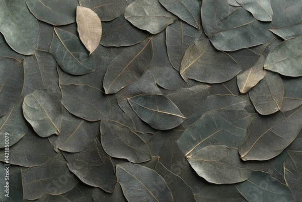 Obraz Dried leaves texture background