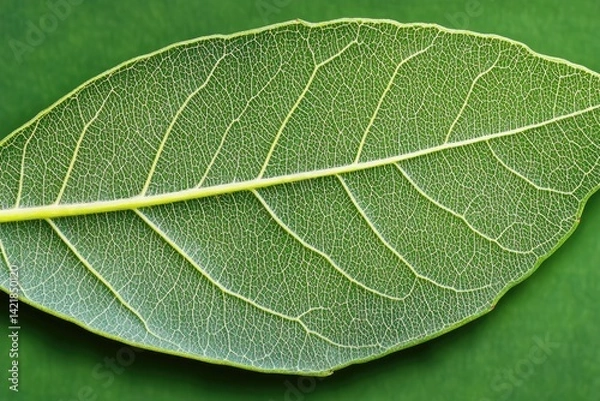 Obraz Detailed leaf vein structure