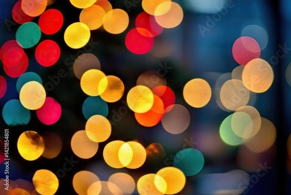 Obraz Festive bokeh lights