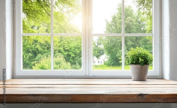 Obraz Window sill with plants