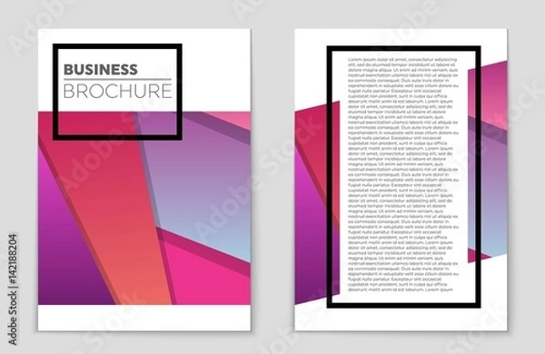 Fototapeta Abstract vector layout background set. For art template design, list, front page, mockup brochure theme style, banner, idea, cover, booklet, print, flyer, book, blank, card, ad, sign, sheet,, a4.