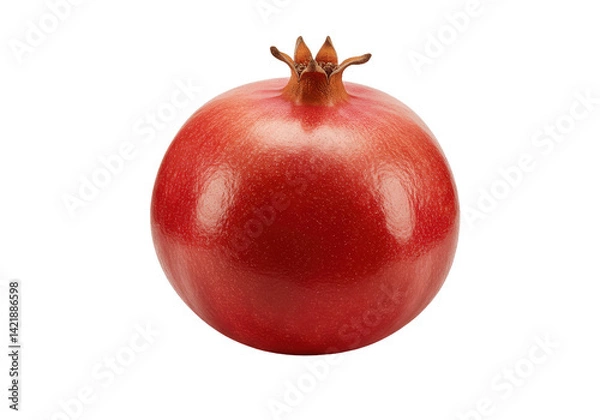 Obraz Single pomegranate, vibrant red