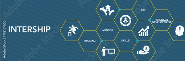 Fototapeta Koncepcja ikona Intershıp