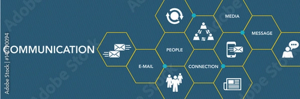 Obraz Communıcatıon Icon Concept
