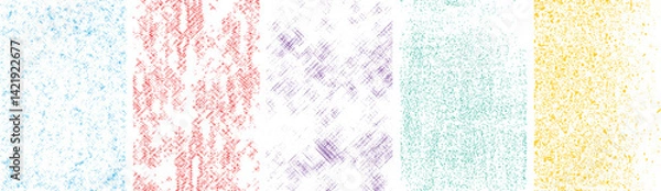 Fototapeta Colorful Pastel Grainy Textures with Soft Grunge Overlay Effect for Creative Use