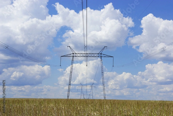 Fototapeta woltage lines