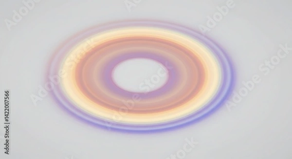 Obraz Ethereal Concentric Rings: Abstract Gradient Orb