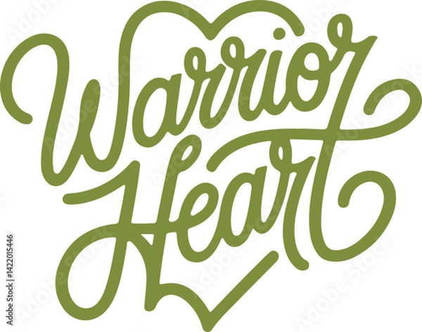 Fototapeta Warrior Heart.
