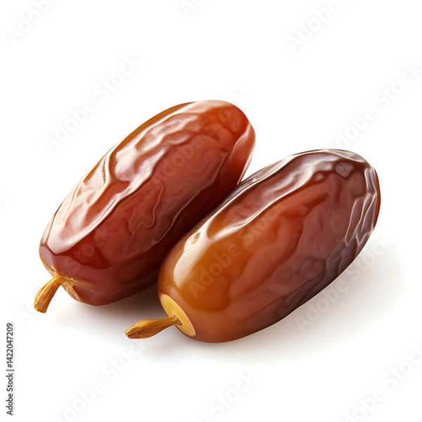 Fototapeta Dates fruits isolated on a white background
