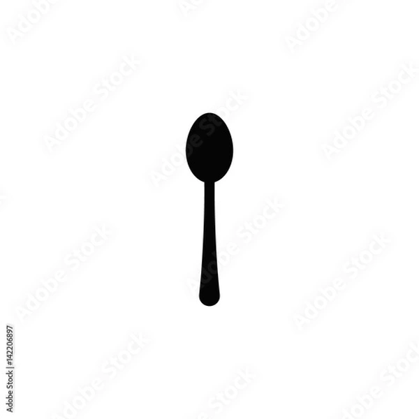 Fototapeta spoon icon flat design