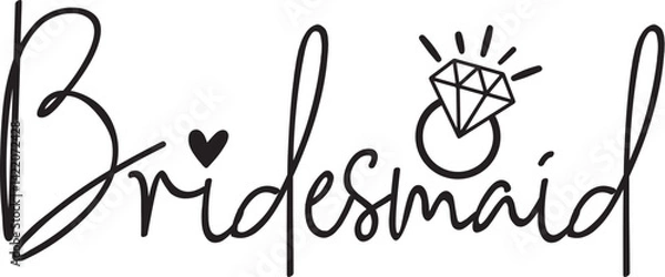 Fototapeta Bridesmaid