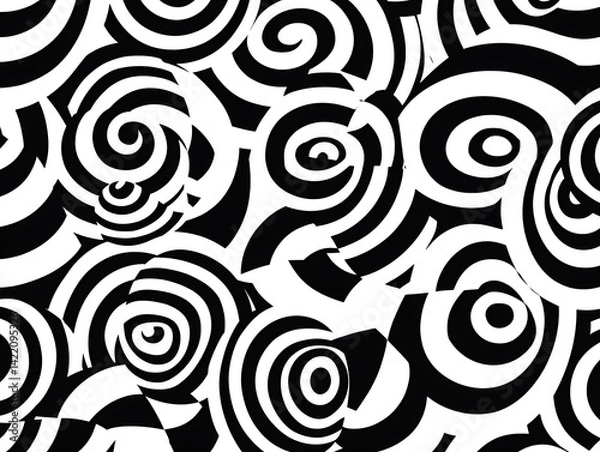 Obraz Abstract Swirling Shapes Pattern