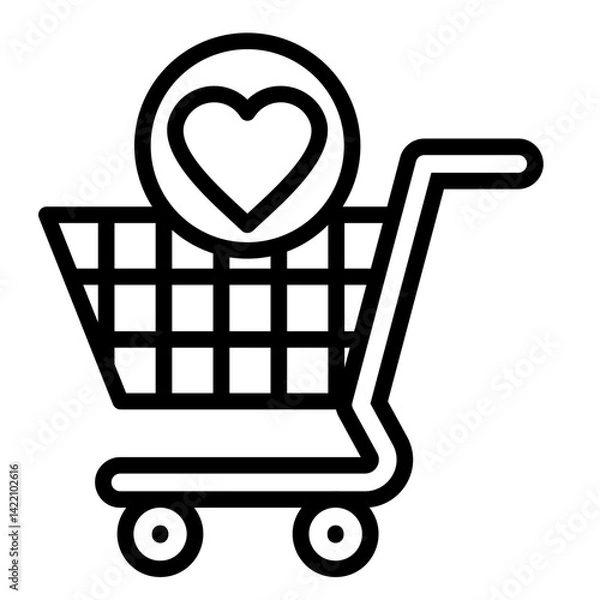 Fototapeta Wishlist  Icon Element For Design