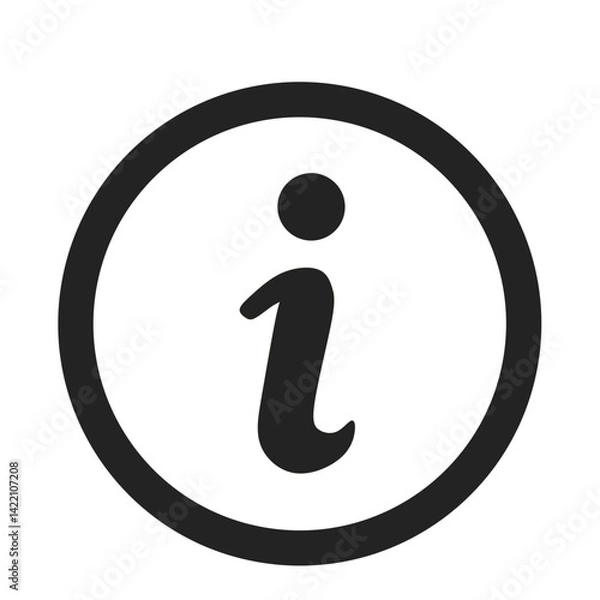 Obraz I button . Information icon