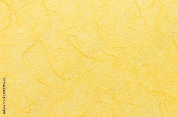 Obraz Pattern of yellow mulberry paper texture.