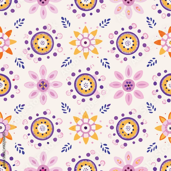 Obraz Mindfulness Products Pastel Abstract Floral Mandalas Pattern