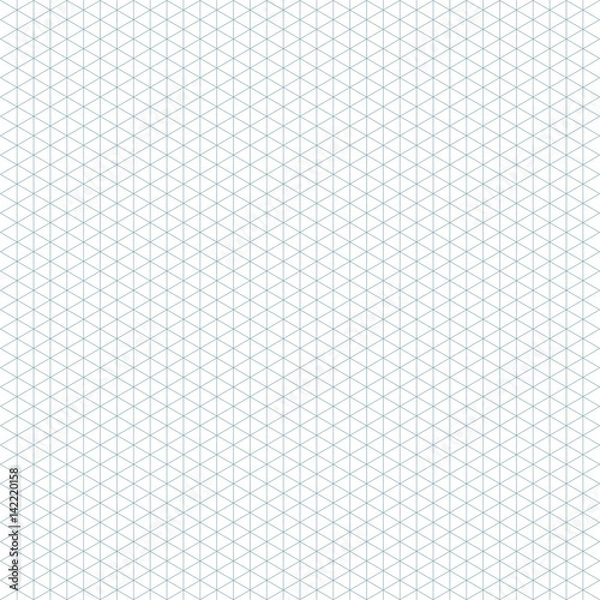 Fototapeta Isometric Grid Background in Vector