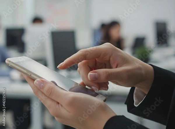 Obraz Using cell phones in the office