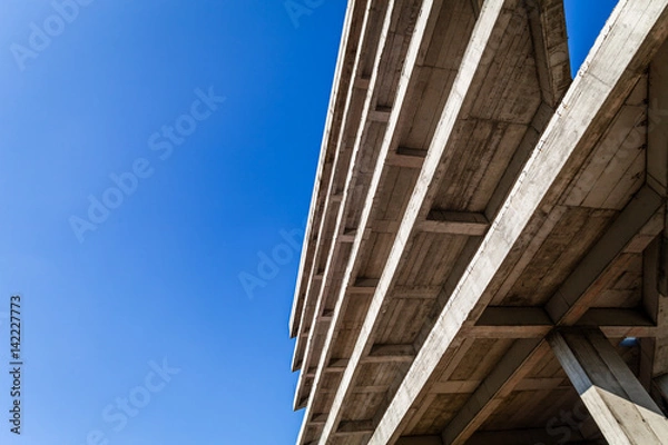 Obraz Modern concrete building structure under construction