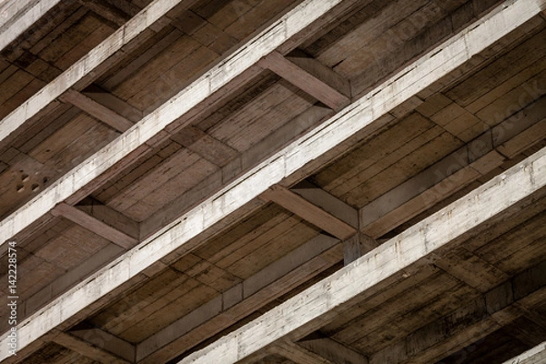 Obraz Modern concrete building structure under construction