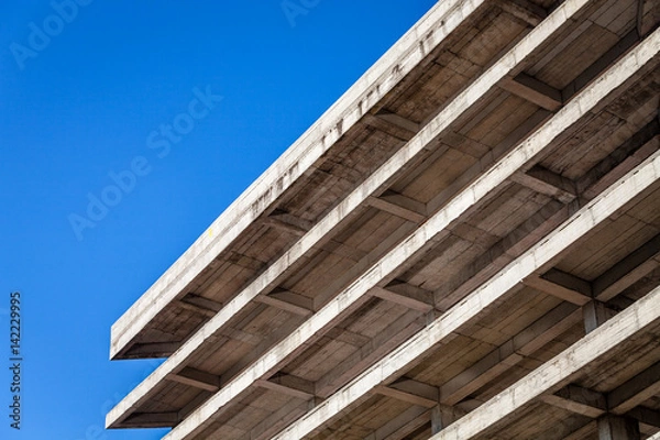 Obraz Modern concrete building structure under construction