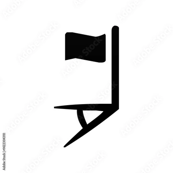 Obraz Corner flag icon