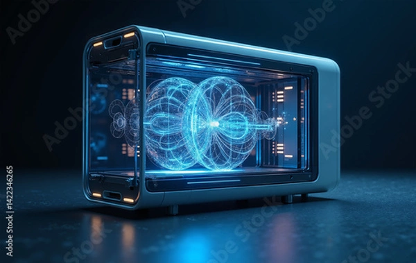 Obraz Quantum Computing Artificial Intelligence Machine Learning Large Language Model Technology Innovation	
