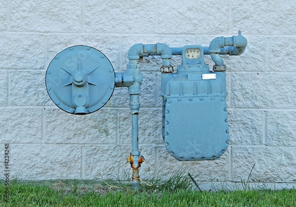 Obraz gas meter unit