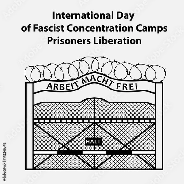 Fototapeta Concentration Camp illustration
