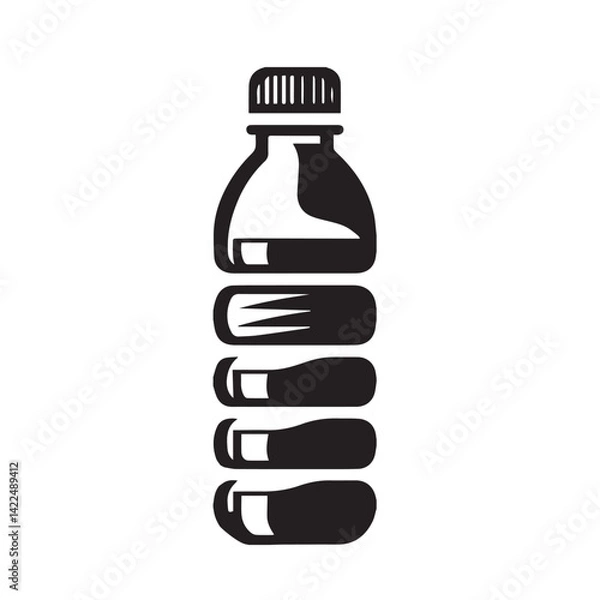 Obraz Water Bottol Icon in Vector Art