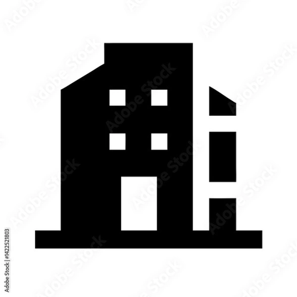 Obraz building icon  flat vector icon