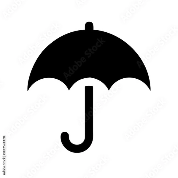 Obraz umbrella icon  flat vector icon