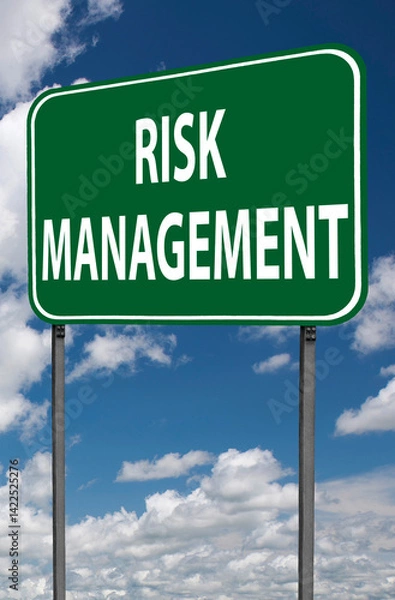 Obraz risk management sign
