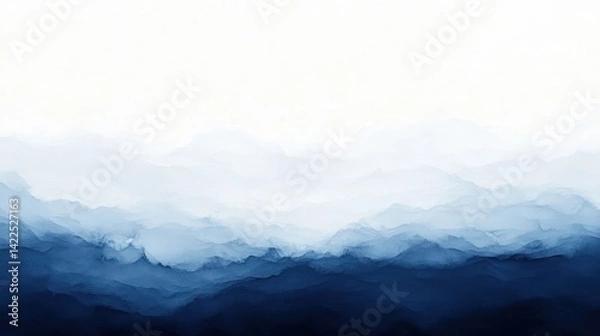 Obraz A subtle gradient fading from deep navy blue to crisp white --ar 16:9 --v 6.1 Job ID: 16055b96-a599-4b26-b0bf-f1295127d234