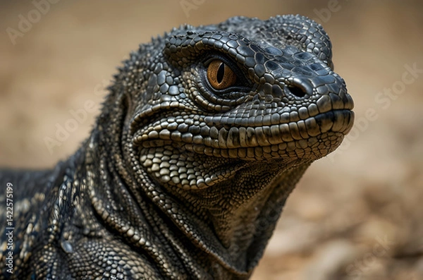Fototapeta Nile Monitor Lizard Close-Up