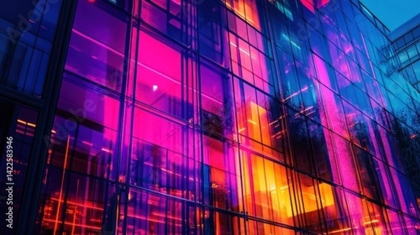 Obraz A vaporwave aesthetic abstract, neon grids and nostalgic hues --ar 16:9 --v 6.1 Job ID: 90f21a56-a997-41c1-b742-9f10b95f65e4