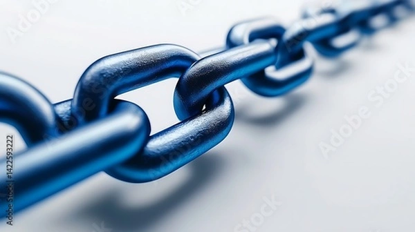 Obraz Close-up of a metallic chain