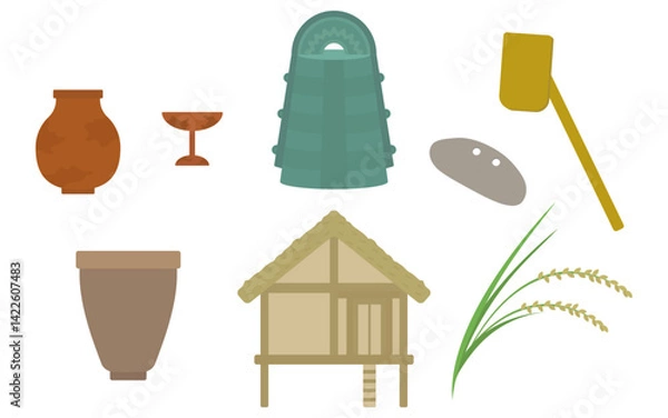 Obraz 弥生時代　イラストセット