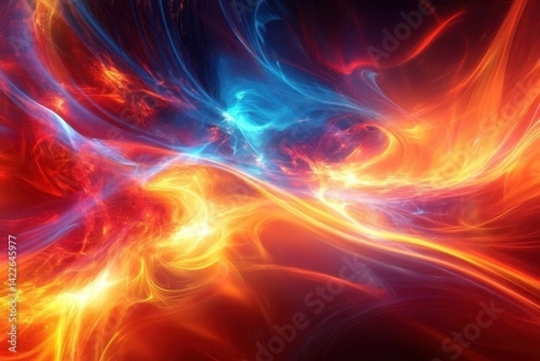 Fototapeta Abstract display of vibrant energy and color.