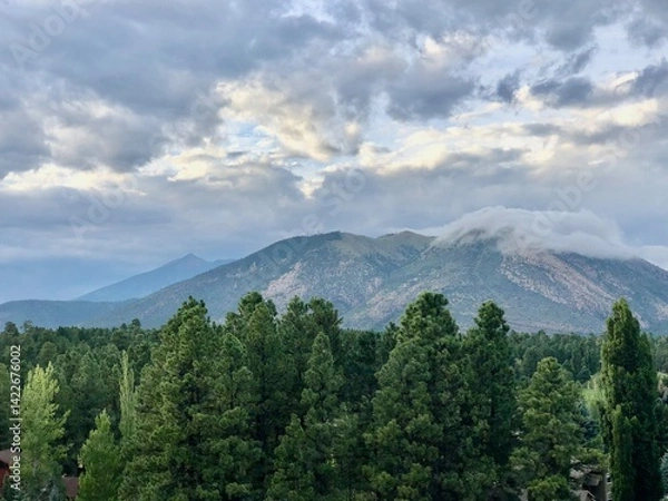 Obraz mountains and clouds