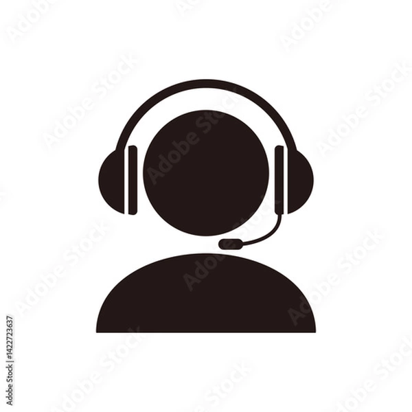 Obraz コールスタッフのピクトグラムアイコン