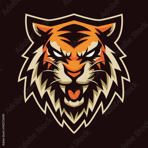 Obraz Tiger Mascot Vector Logo